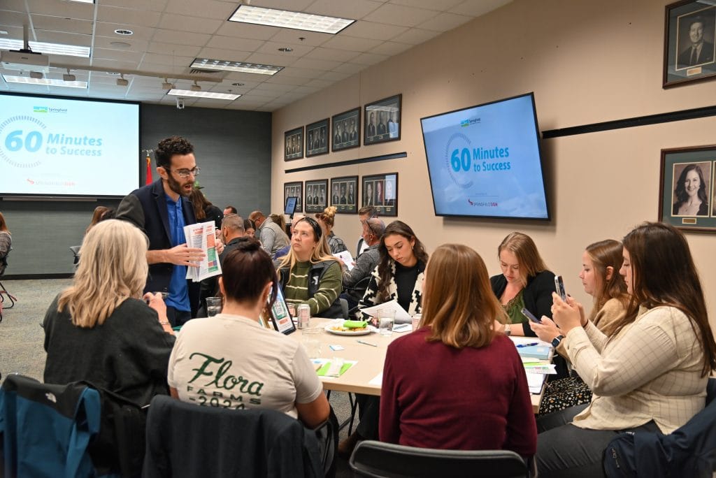 Photo of Gabriel Cassady at AI talk for Springfield Chamber | how to choose an AI consultant