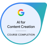 google ai for content creation AI | Gabriel Cassady's Awards & Recognition