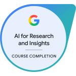 google ai for research and insights AI | Gabriel Cassady's Awards & Recognition